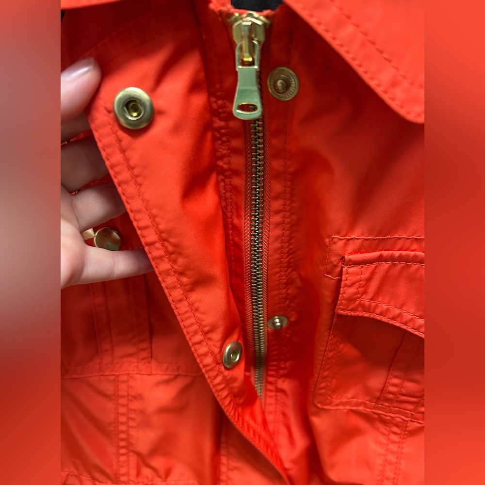 Talbots Orange Rain Jacket - Picture 3 of 6